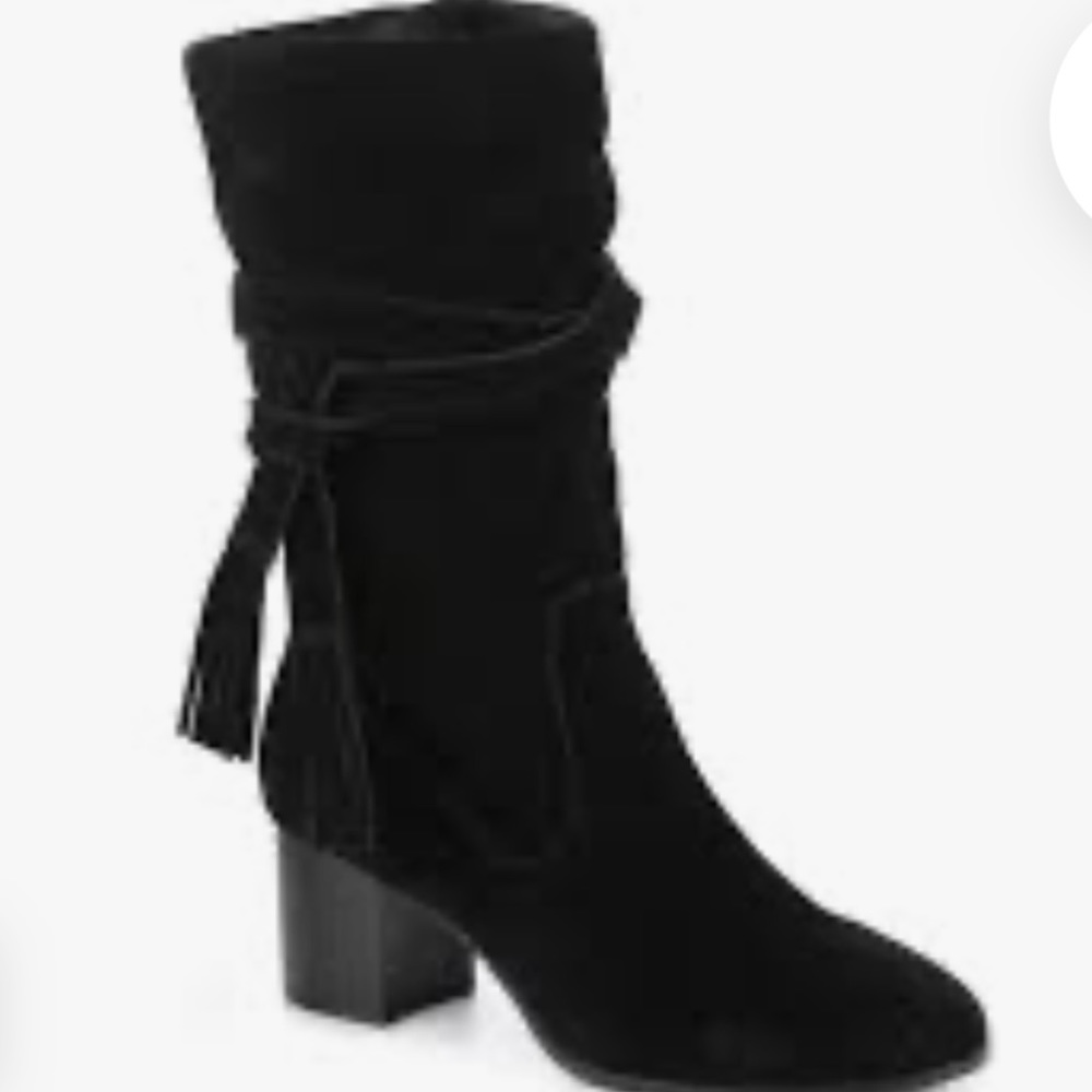 Tahari Johnny Black Mid Calf Boot